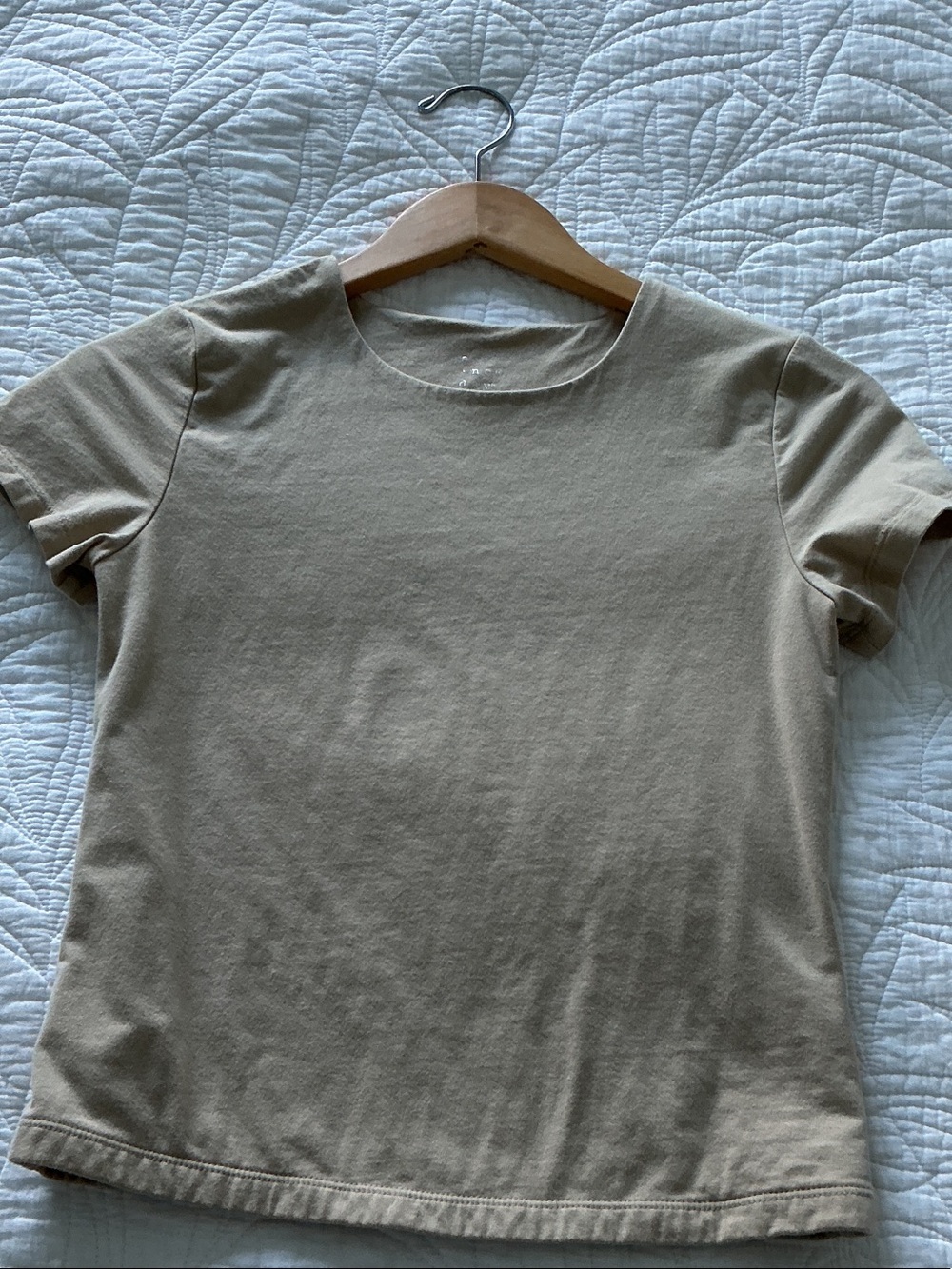a new day Tan Short Sleeve Crewneck Tee